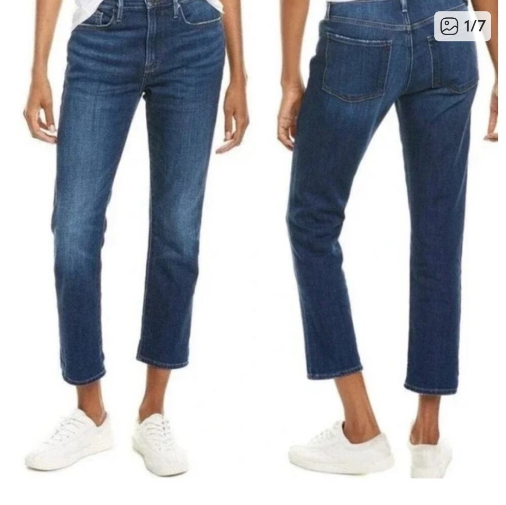 Frame Le Pixie Beau Boyfriend Jean Burnside Wash Size 30